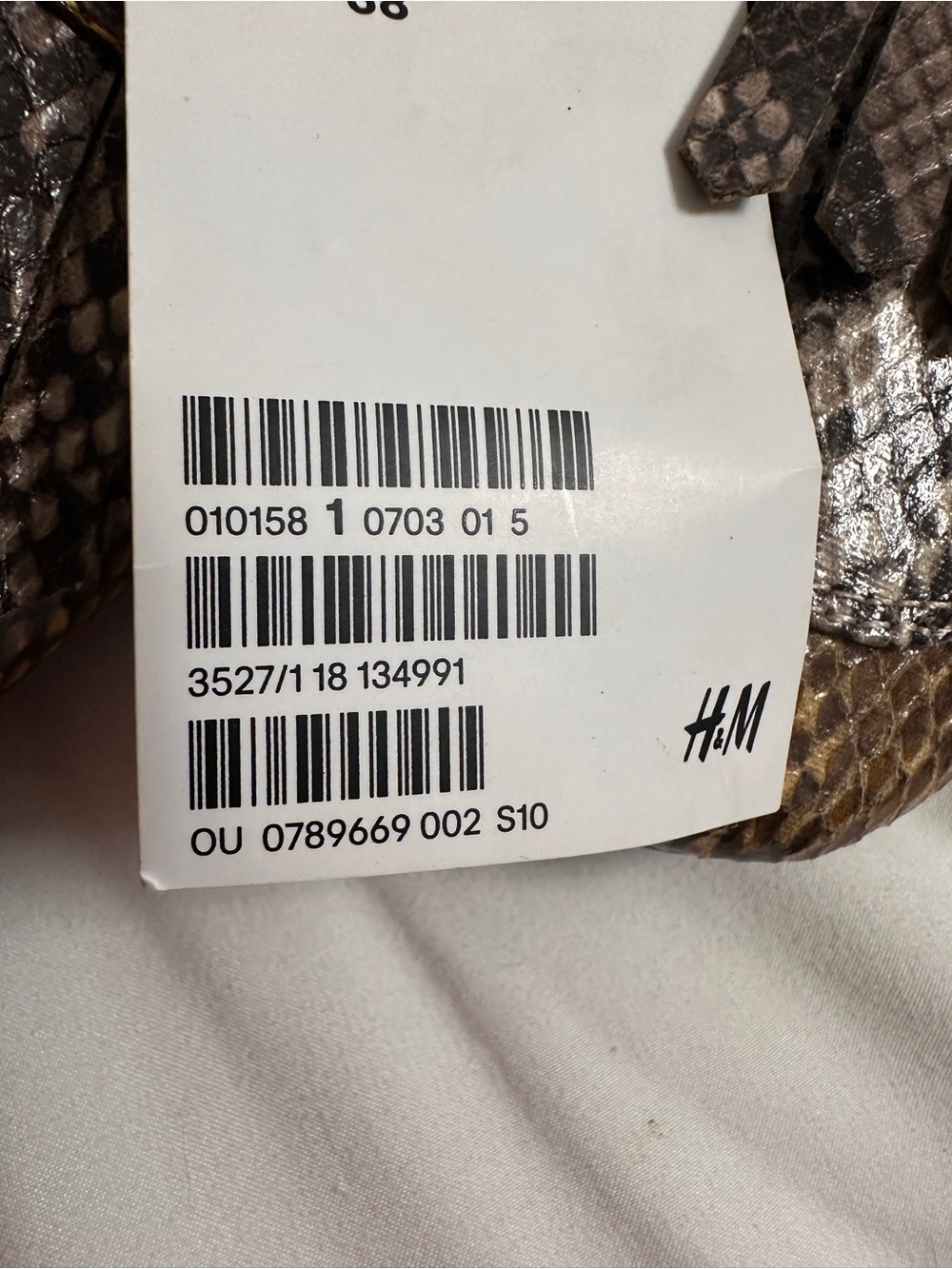 H&M Snake-Print Loafers in Brown and Yellow - Picture 9 of 9